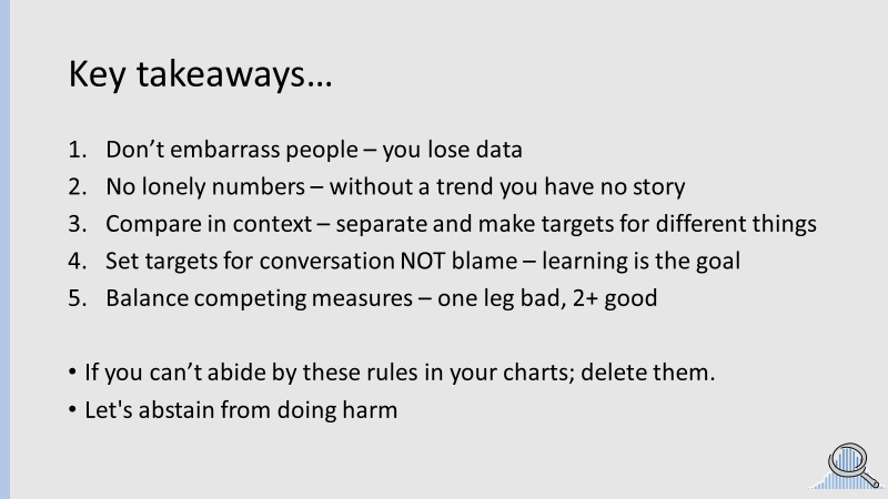 Golden rules for measuring people and performance